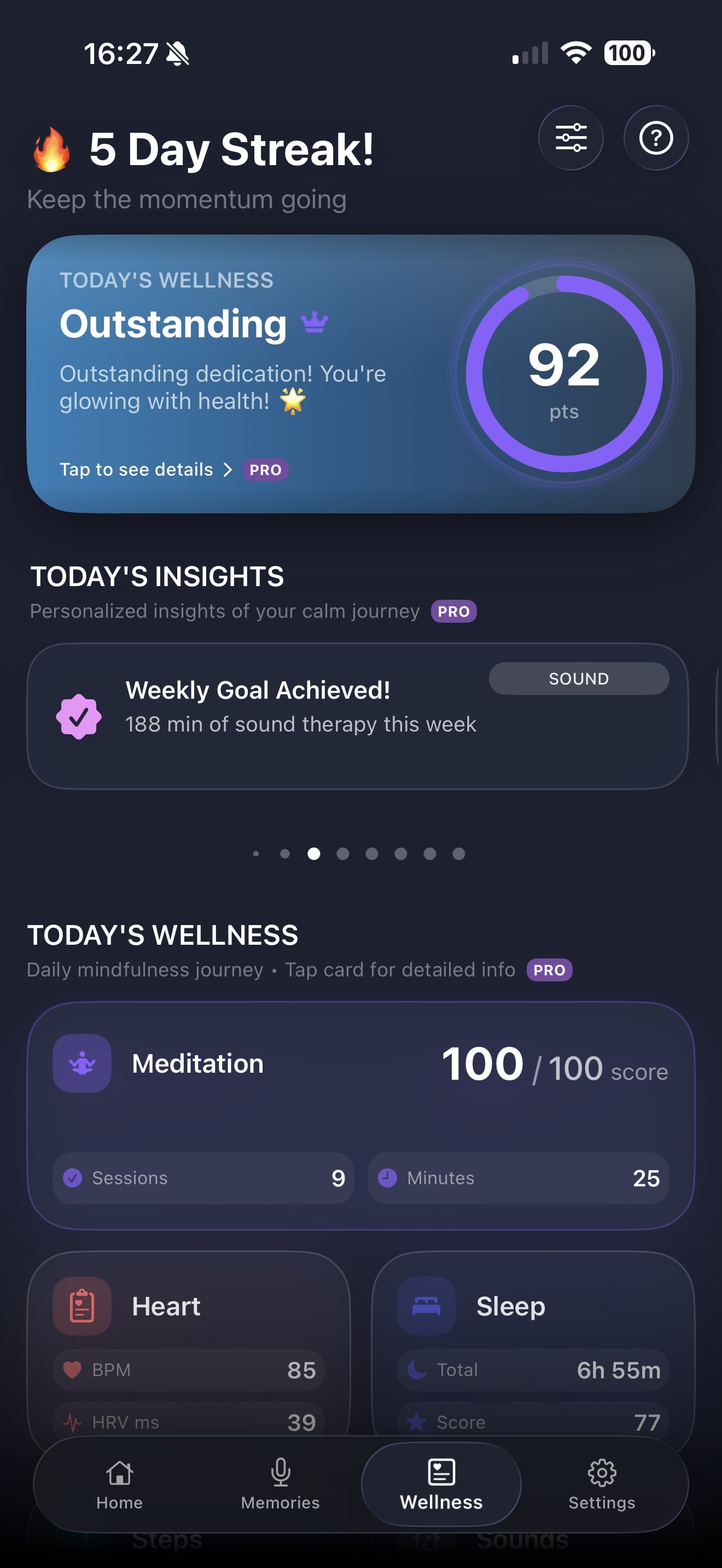Wellness Dashboard
